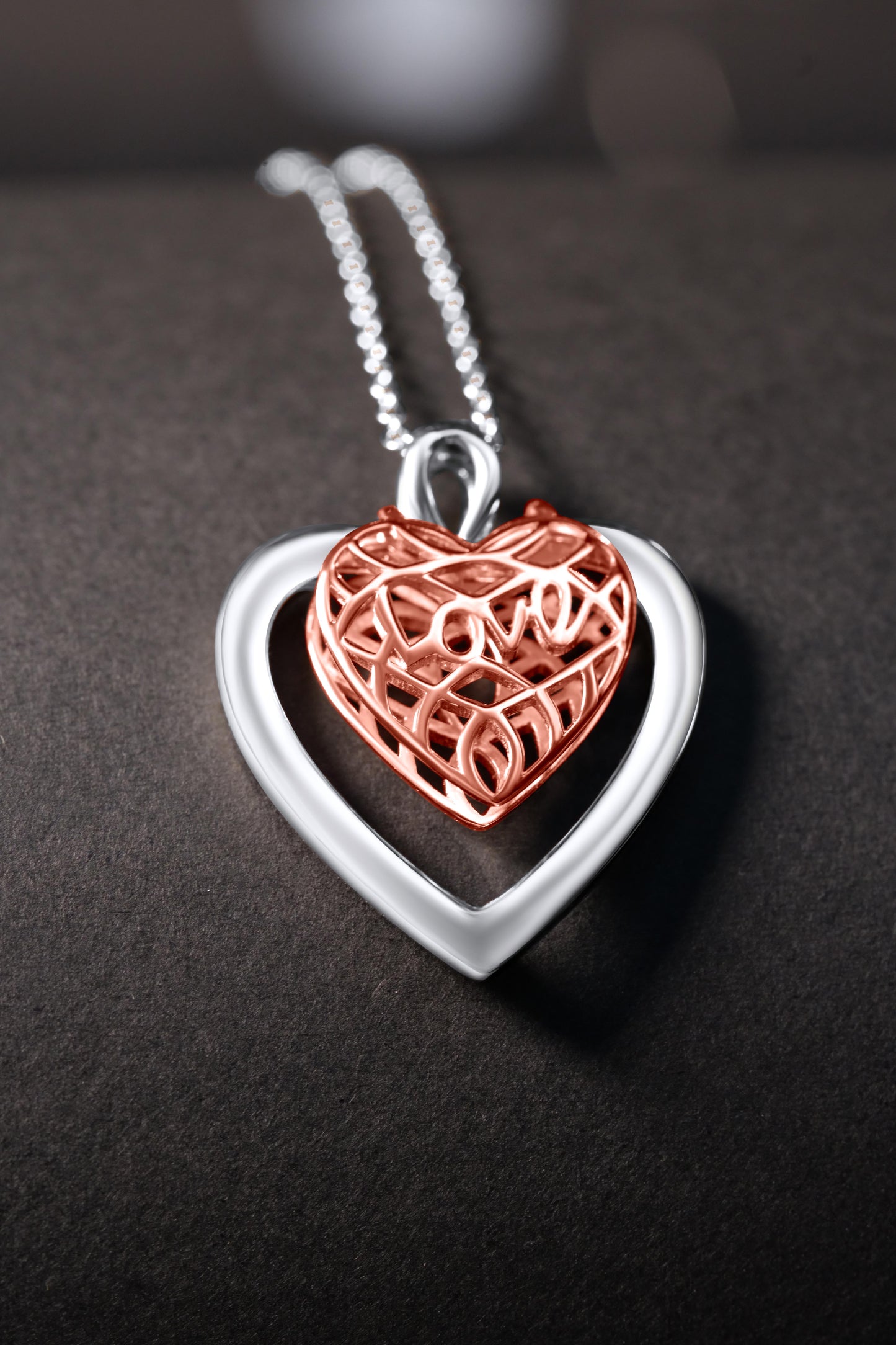 Celtic Knot Heart Pendant Necklace