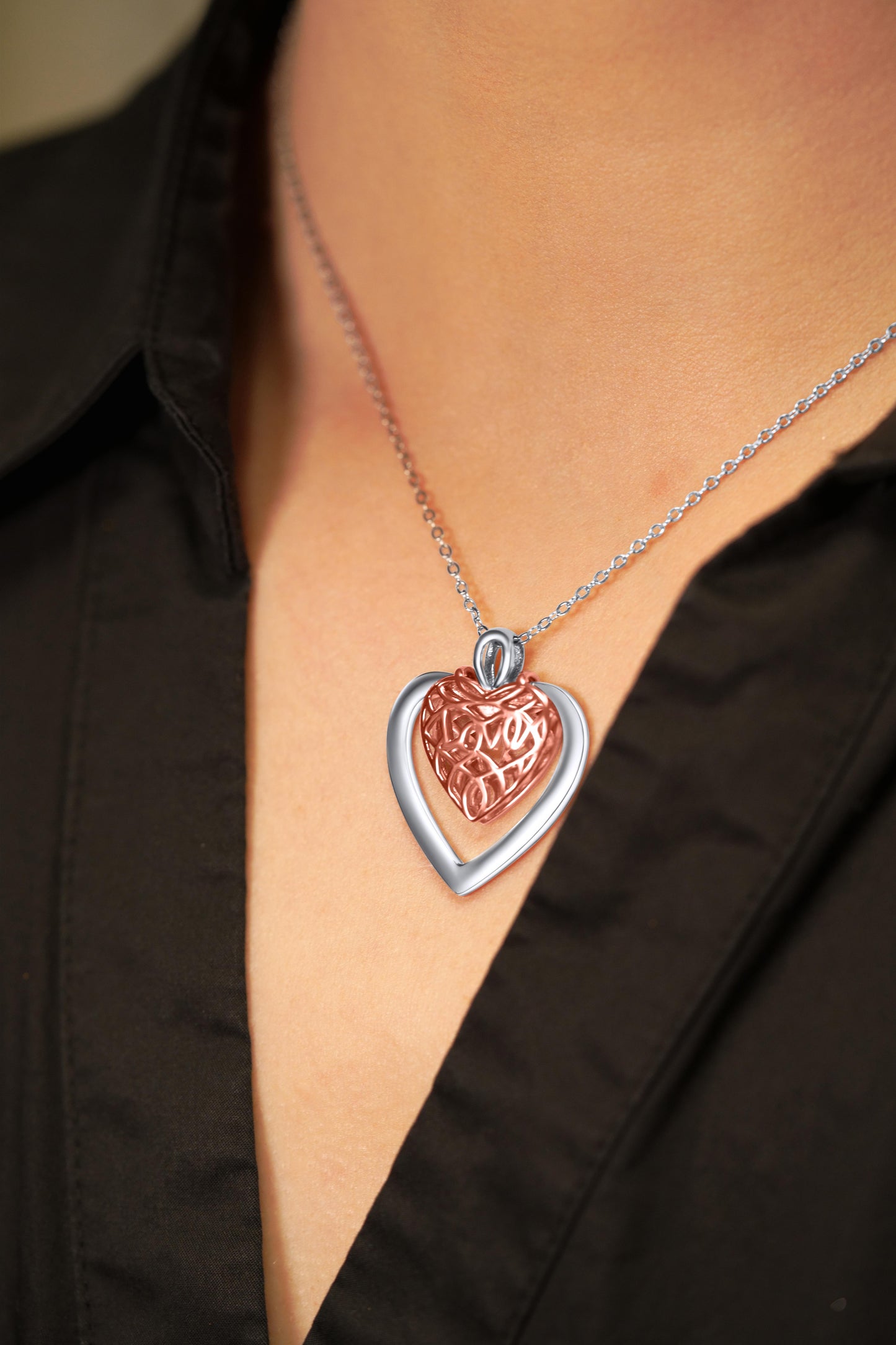 Celtic Knot Heart Pendant Necklace