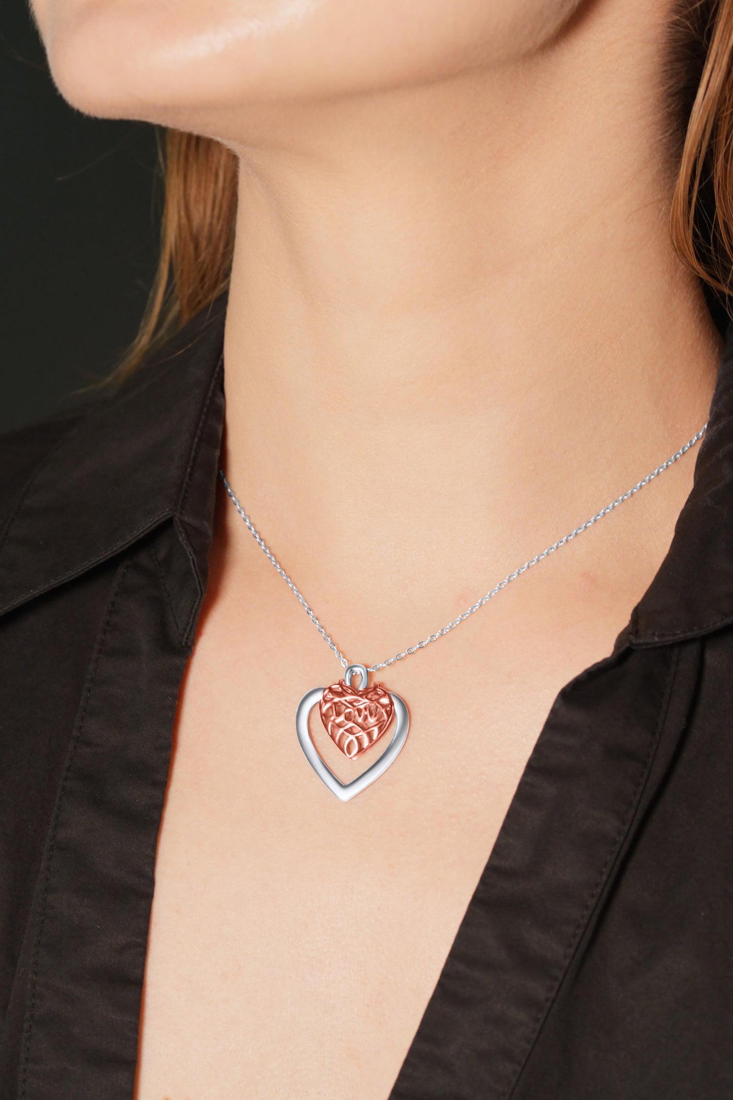 Celtic Knot Heart Pendant Necklace