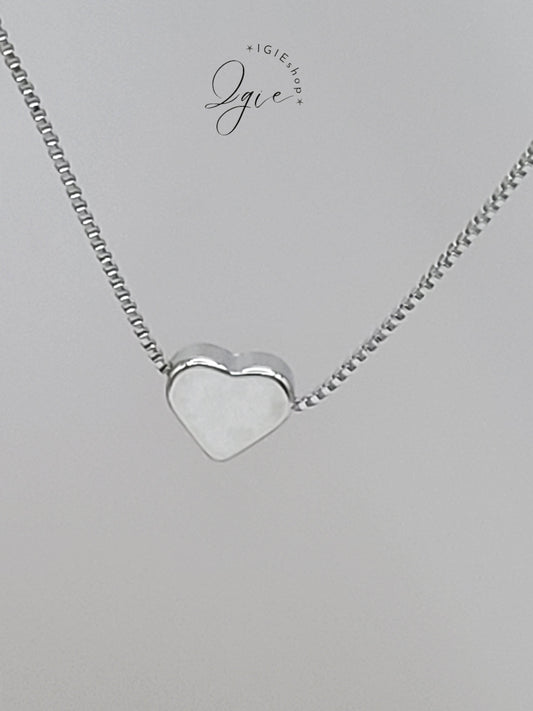 Silver necklace charm