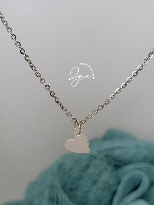 Silver necklace charm